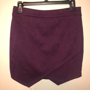 Suede skirt